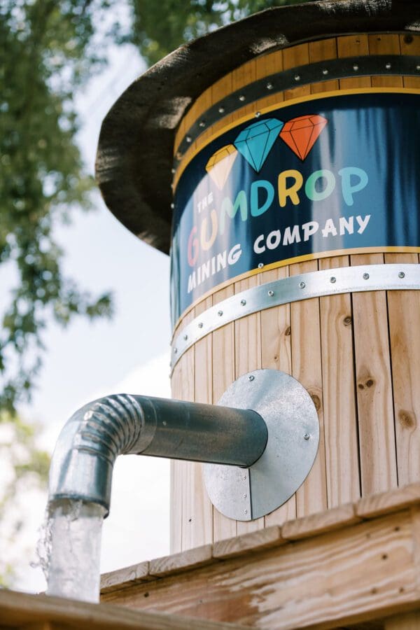 Gumdrop mining company water tower