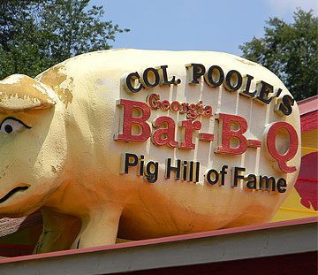 Col Poole's BBQ pig