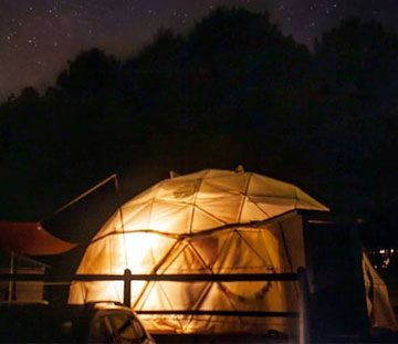 a geodesic dome for rent