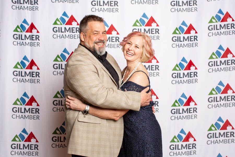 Kim and Todd Adamson at 2023 gilmer chamber annual gala