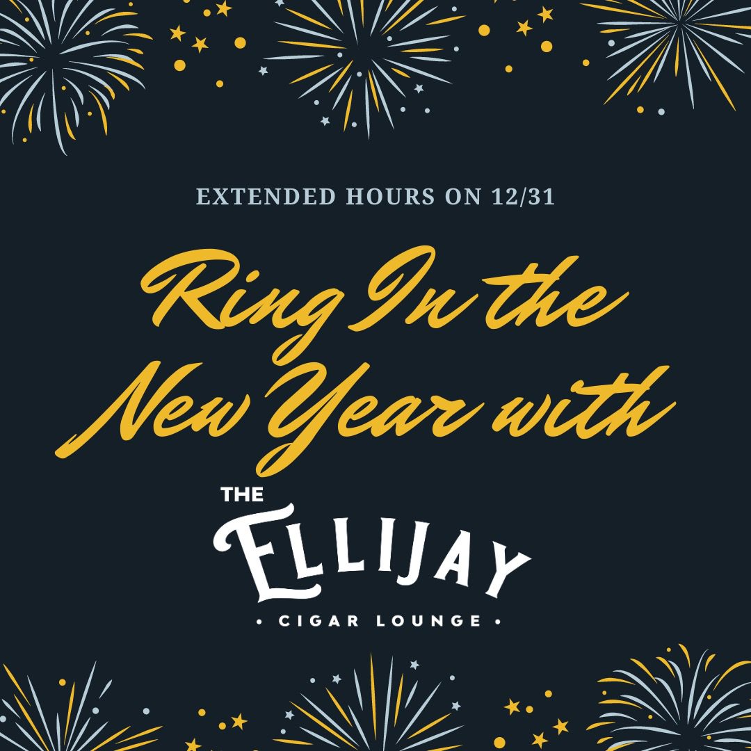 Ring in the New Year graphic for Ellijay Cigar Lounge