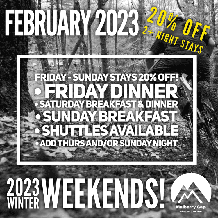 Mulberry Gap February Winter Weekend Graphic