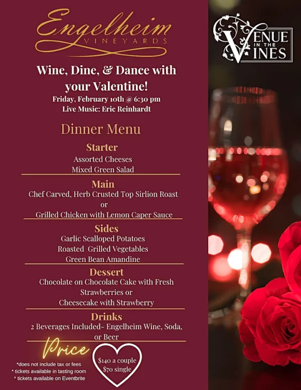 Valentines Day at Venue in the Vines