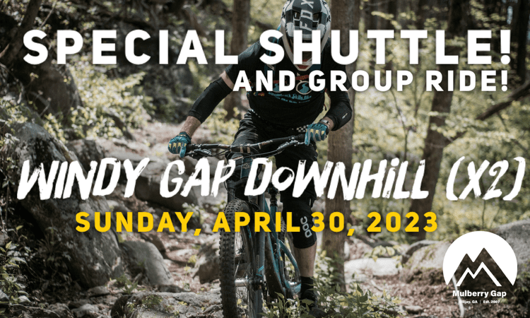 Mulberry Gap Special Shuttle Downhill ride graphic
