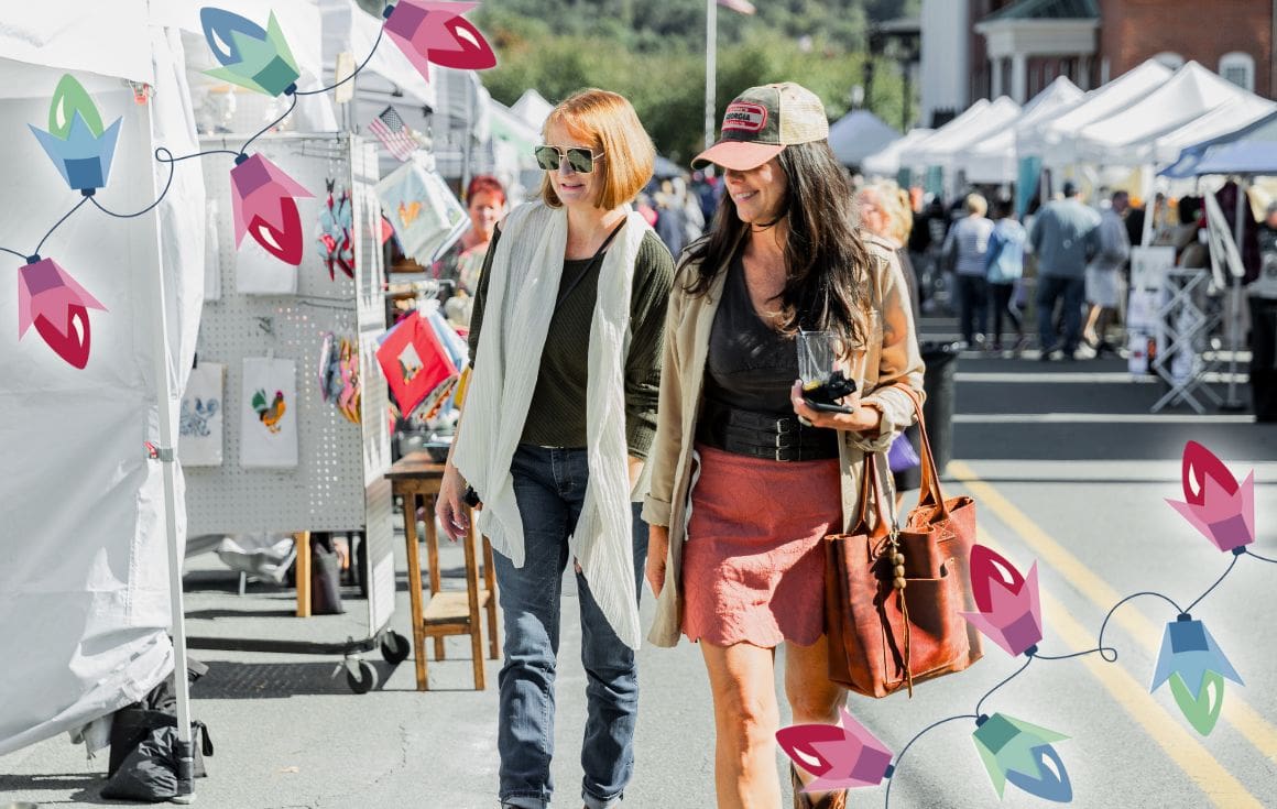 ladies at an arts and crafts festival